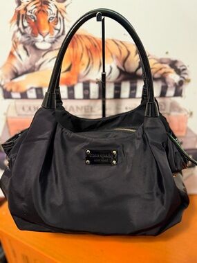 Kate Spade Black Nylon Hobo Bag VGUC
